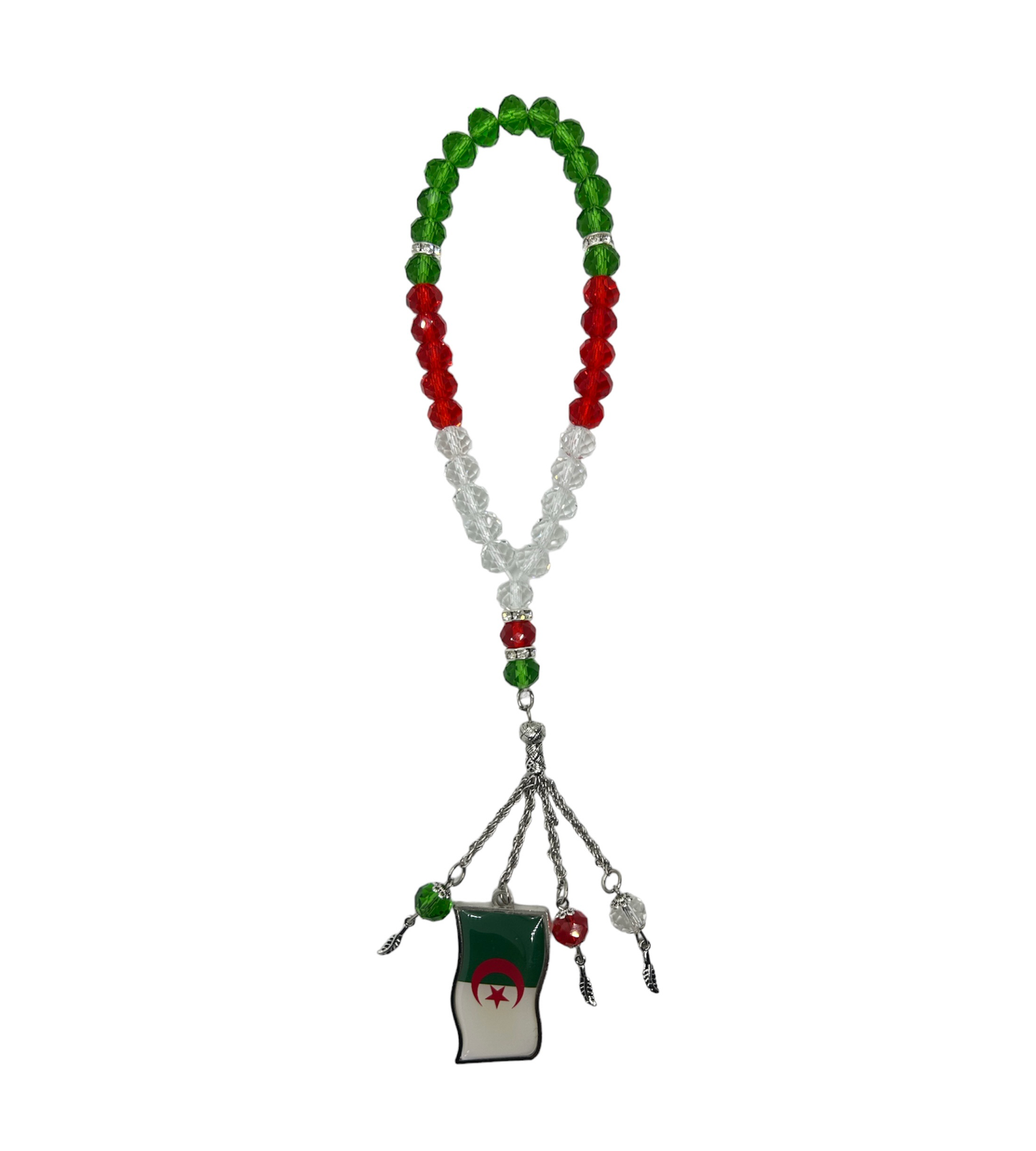 Tasbih mit algerischer Flagge und Farben
