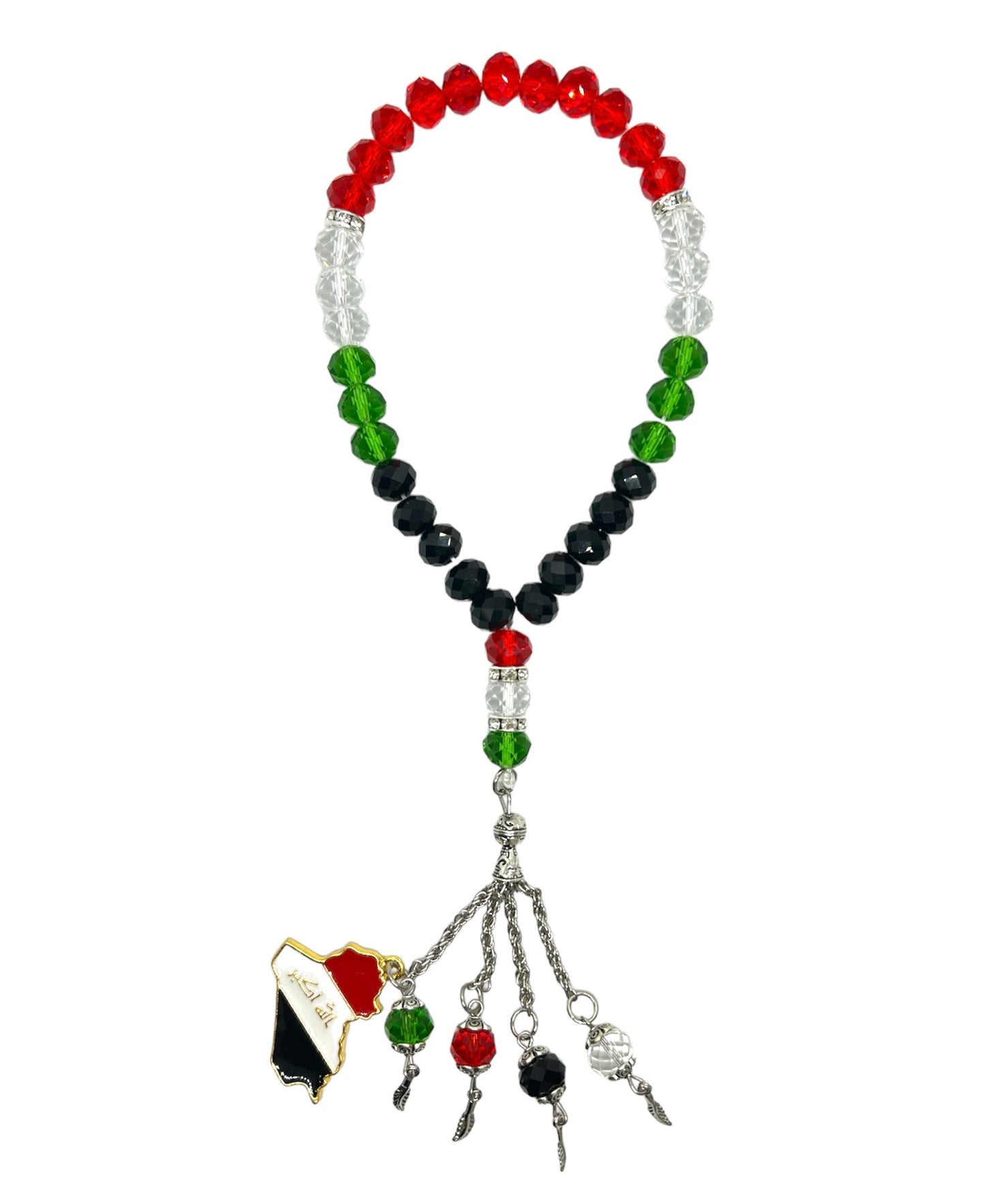 Tasbih mit Irak Land Symbol und Flagge