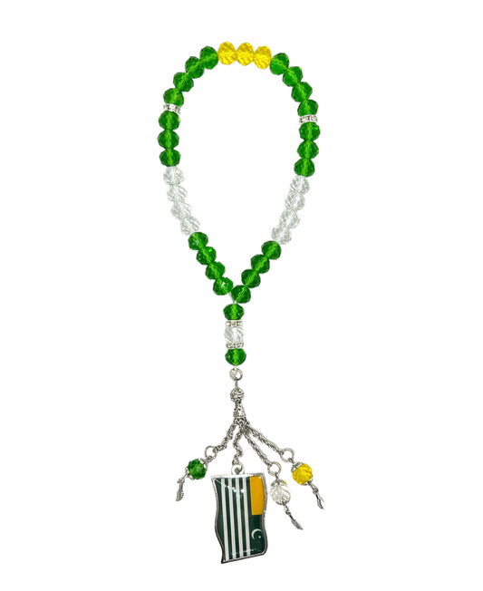 Tasbih mit Pakistan Flagge