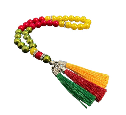 Tasbih mit Kurdistan Flagge in verschiedenen Formen
