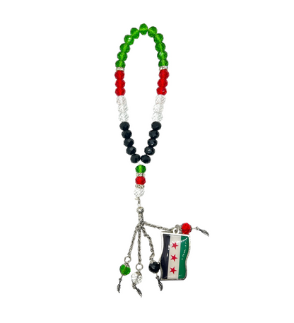 Tasbih mit Syrien Symbol und Flagge