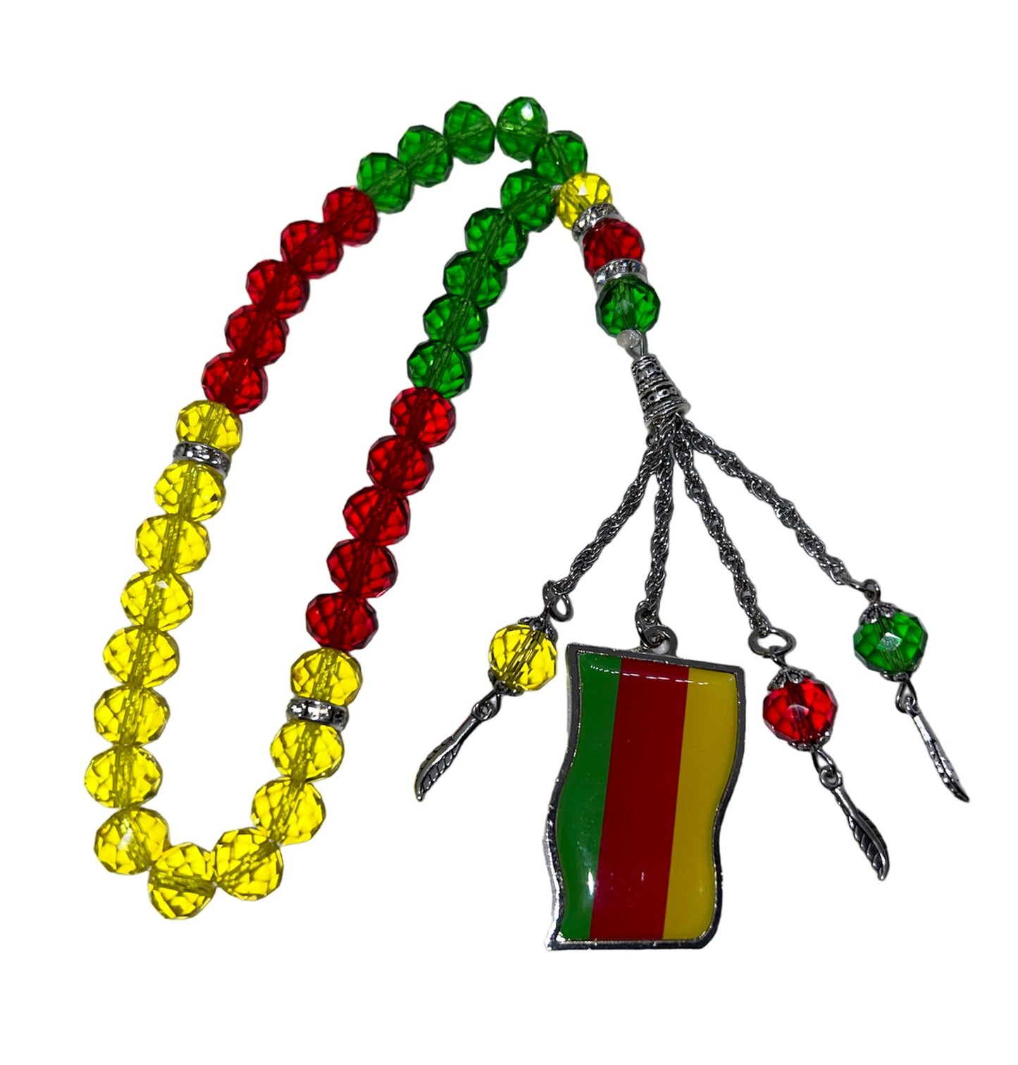 Tasbih mit Kurdistan Flagge in verschiedenen Formen